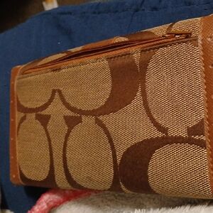 Coach Brown and Tan Wallet